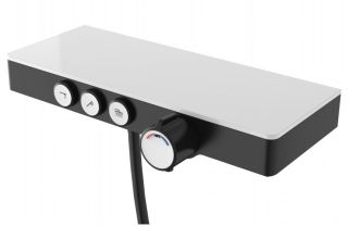 Душевой комплект Berges Morans с термостатом и изливом чёрный матовый